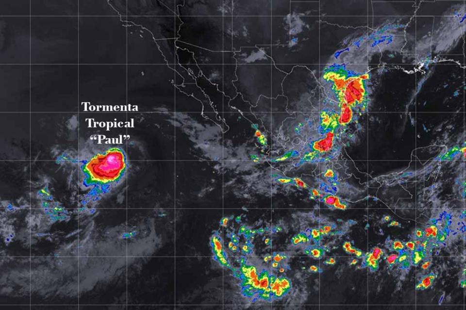 Tormenta Tropical Paul se localiza al oeste-suroeste de Baja California Sur Tormenta Tropical Paul se localiza al oeste-suroeste de Baja California Sur