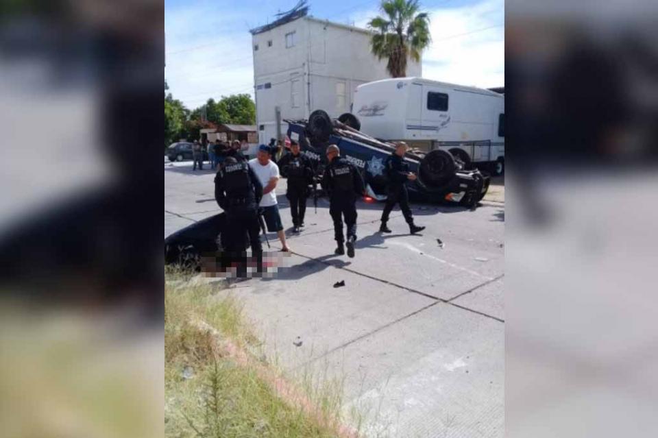 patrullavolcada Reportan 4 lesionados y un muerto en accidente de tránsito en La Paz