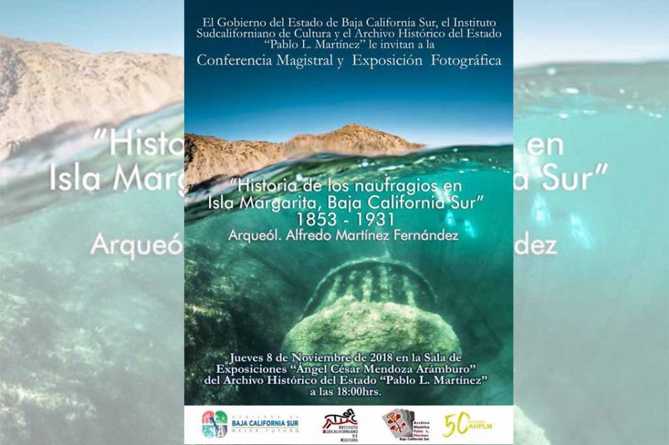 Invita Gobierno del Estado a la conferencia y exposición Historia de los Naufragios en Isla Margarita Invita Gobierno del Estado a la conferencia y exposición Historia de los Naufragios en Isla Margarita
