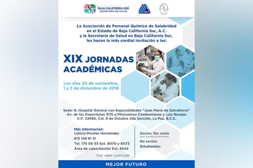 Desarrollarán jornada académica para reforzar el trabajo de laboratorio en BCS Desarrollarán jornada académica para reforzar el trabajo de laboratorio en BCS