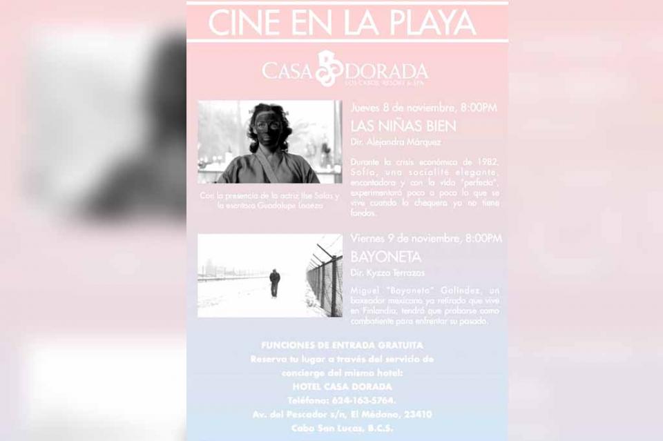 cineplaya El Festival Internacional de Cine de Los Cabos se prepara para sus primeras funciones en playa
