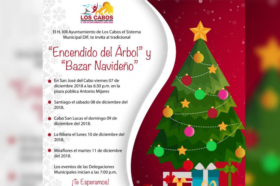 encendidoarbol Este fin de semana inician actividades navideñas en todo el municipio