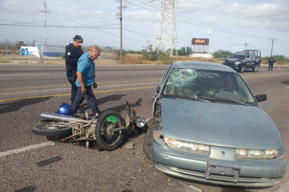 motociclista Accidente de tránsito deja grave a motociclista en carretera al sur