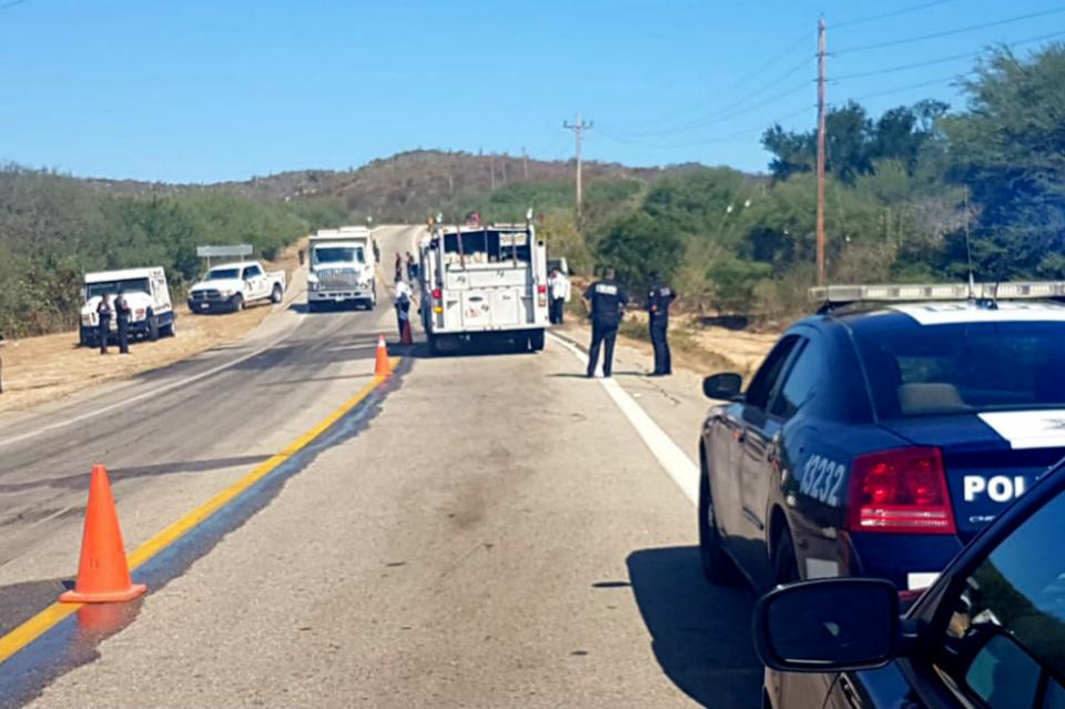 camioneta de valores Transporte de valores se incendia a la altura de puente Las Palmas