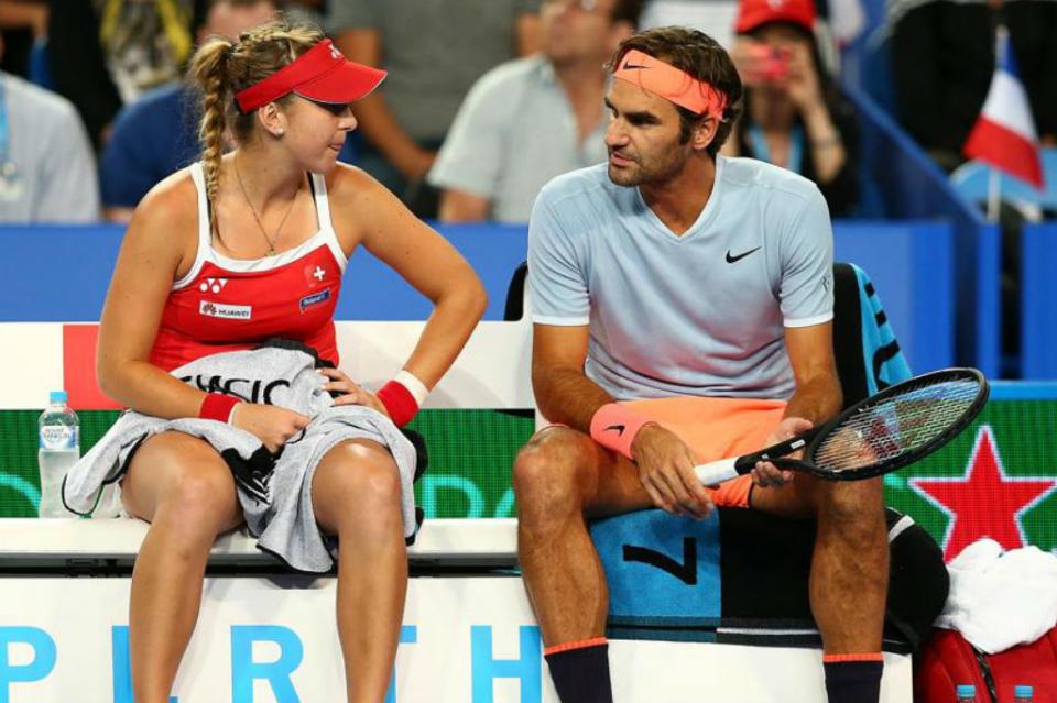 roger2 Roger Federer y Belinda Bencic conquistan Copa Hopman