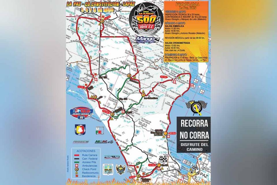Todo listo para carrera “Dos Mares 500” Todo listo para carrera “Dos Mares 500”