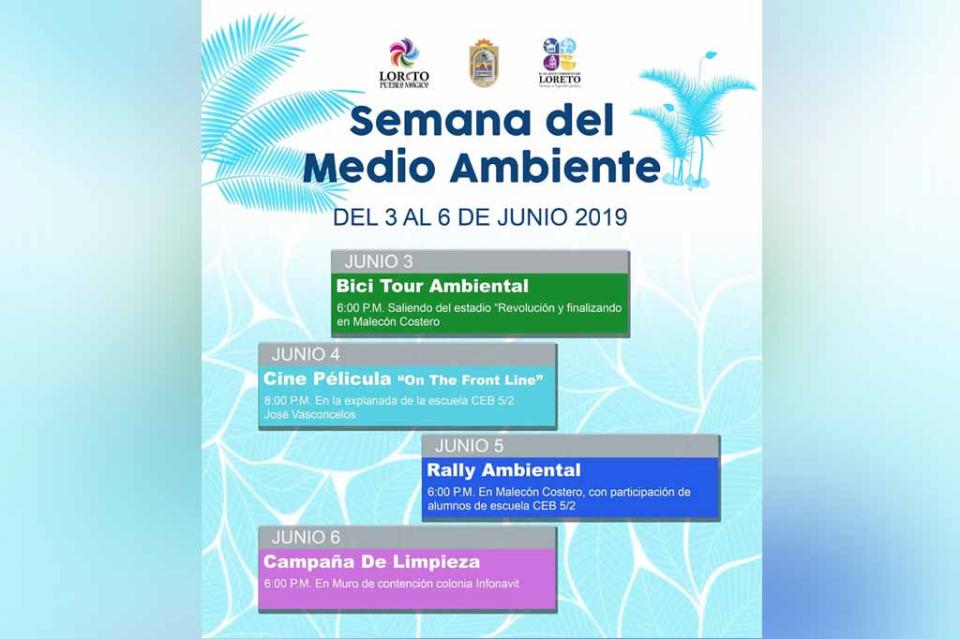 Invita SETUES a semana del medio ambiente en Loreto Invita SETUES a semana del medio ambiente en Loreto