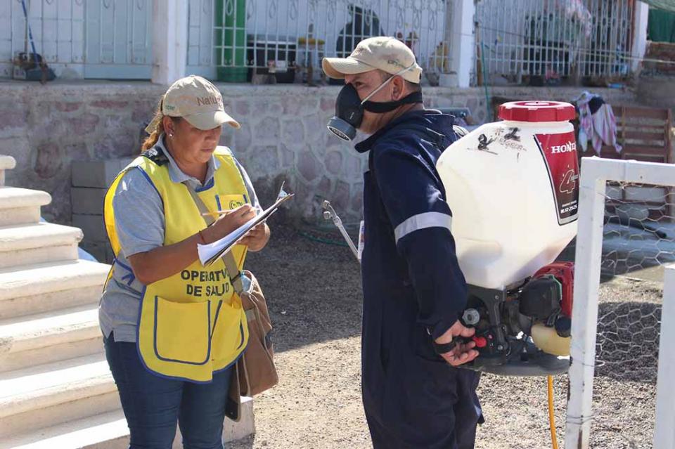 Brigadas de control larvario atienden colonias de La Paz Brigadas de control larvario atienden colonias de La Paz