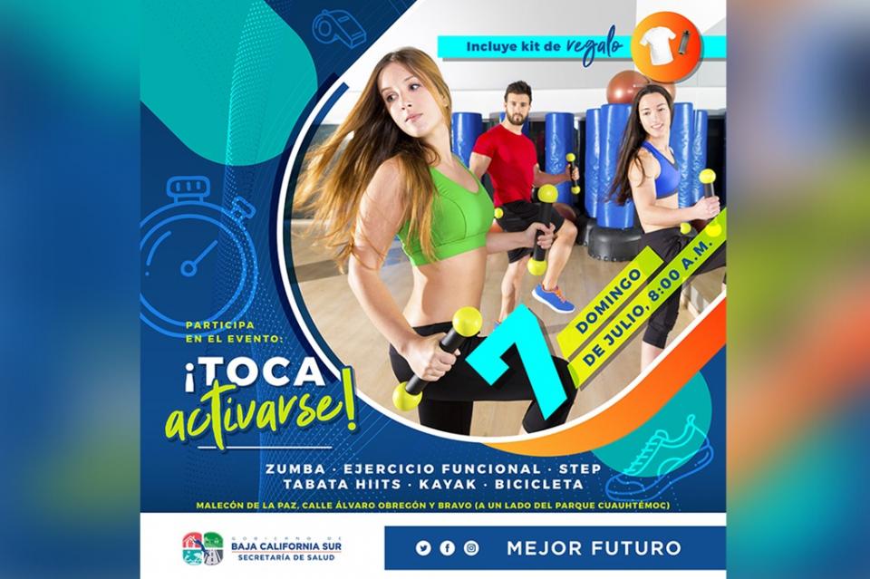 Se realizará el encuentro “Toca Activarse” en el Malecón de La Paz Se realizará el encuentro “Toca Activarse” en el Malecón de La Paz