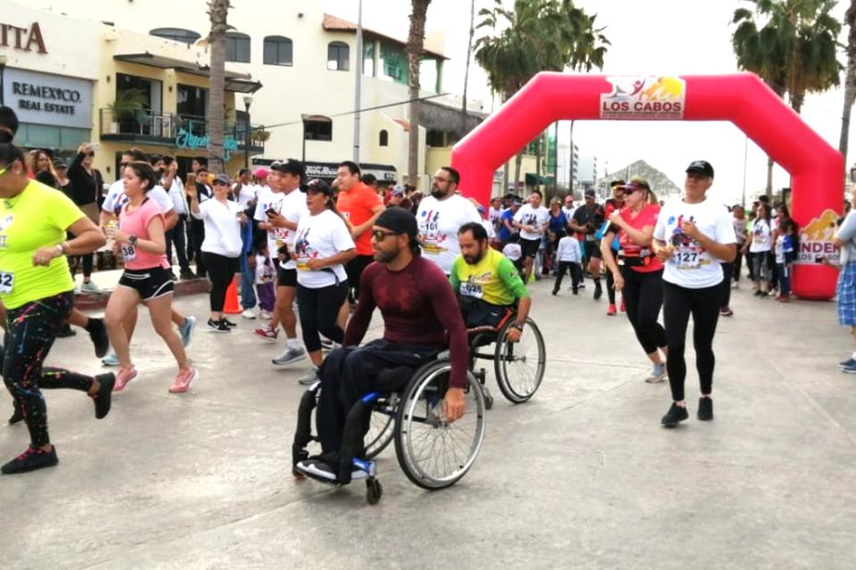 carrera Gran aceptación a la Segunda Carrera de la Amistad y la Inclusión en Los Cabos