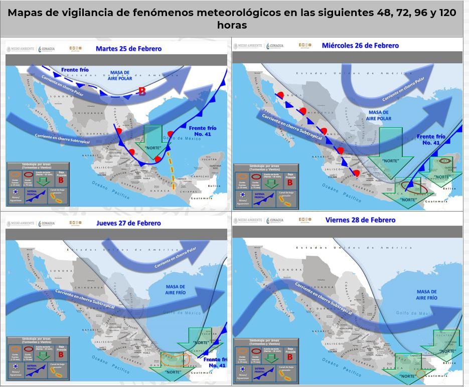 clima Se esperan fuertes rachas de viento y alta marejada para las próximas horas