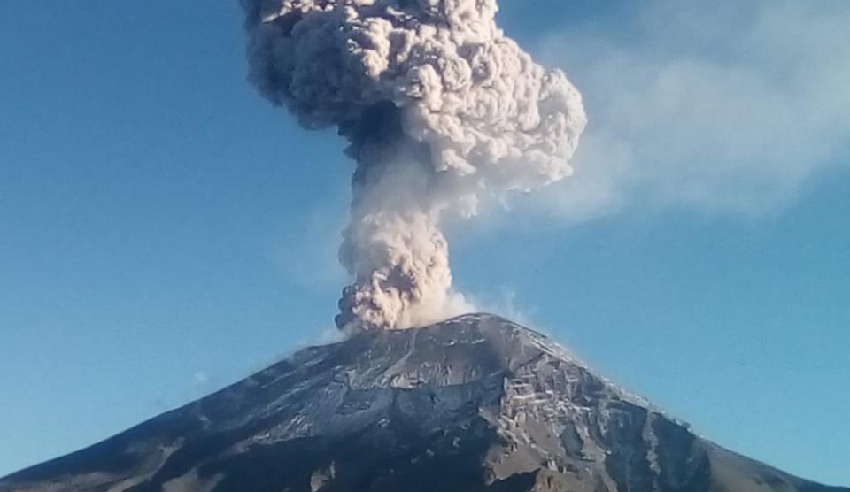 popoca Emite el Popocatépetl 85 exhalaciones en últimas 24 horas