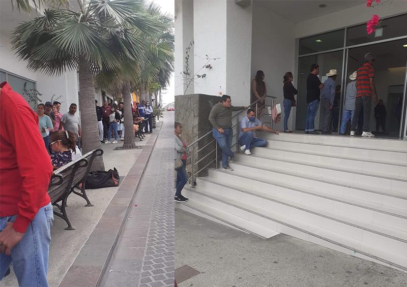 Sikkkkl Largas filas afuera de los bancos causa indignación en cuentahabientes