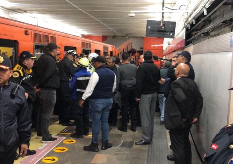 choque en Metro Afecta a 70 mil personas suspensión del servicio tras choque en Metro
