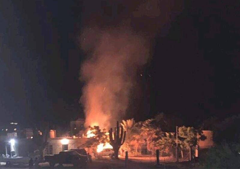 hhhh Se incendia vivienda por explosión de gas en La Ventana, municipio de La Paz