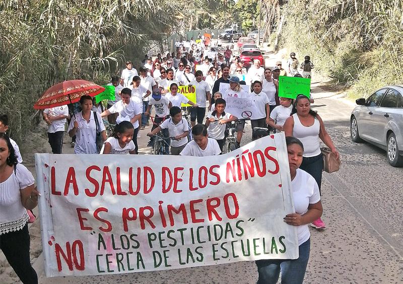 Agroquímicos afectan a niños de primaria; padres toman las calles Agroquímicos afectan a niños de primaria; padres toman las calles