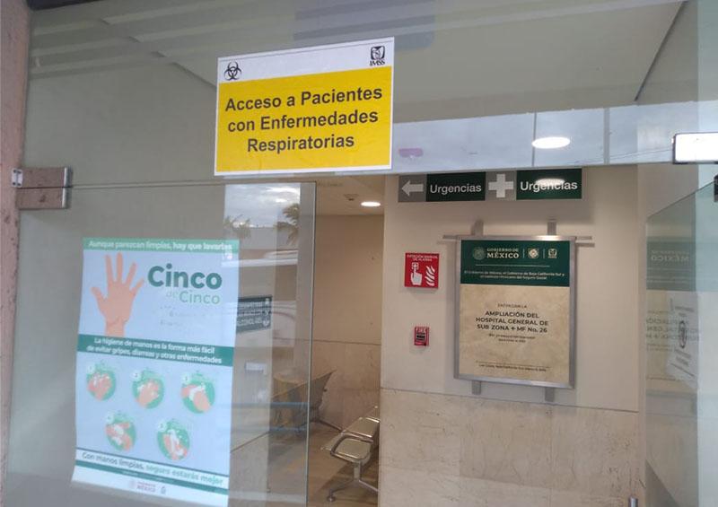 IMSS CSLL Clínica del IMSS de CSL se observa vacía