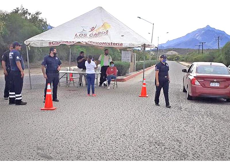 Instalan puesto de control en la entrada de la delegación de Miraflores Instalan puesto de control en la entrada de la delegación de Miraflores