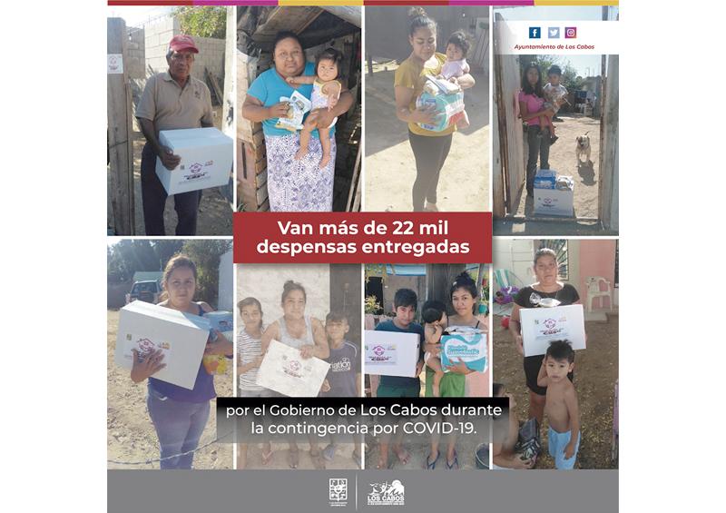 Entregan más de 22 mil despensas durante la contingencia Entregan más de 22 mil despensas durante la contingencia