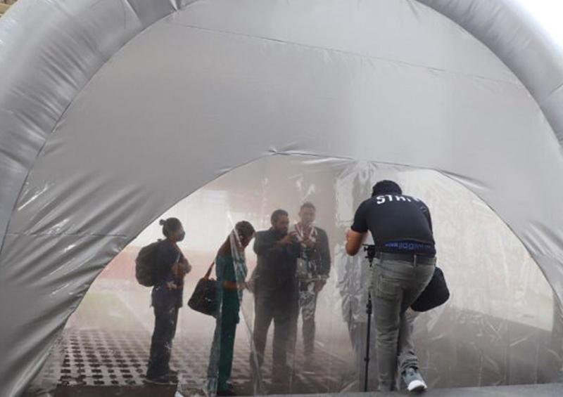 túneles sanitizantes Suspende Salud en Nuevo León uso de túneles sanitizantes
