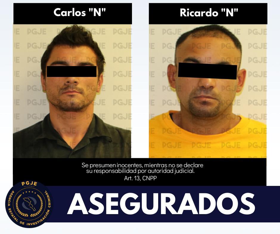 07a5f8ea-a2ee-4a31-a3b6-161cf29f5596 Asegura PGJE a 2 hombres con posesión de 750 dosis de cristal