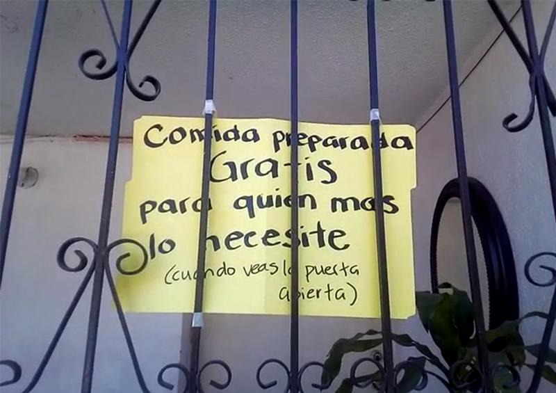 Ciudadana ofrece platillos de comida en su domicilio durante la contingencia Ciudadana ofrece platillos de comida en su domicilio durante la contingencia