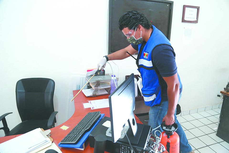 Sanitiza Servicios Públicos parque vehicular e instalaciones de la dependencia en SJC Sanitiza Servicios Públicos parque vehicular e instalaciones de la dependencia en SJC