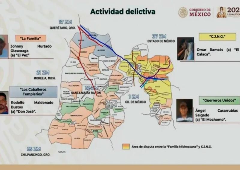 Delincuencia "Operan 6 grupos de delincuencia organizada en Valle de México"