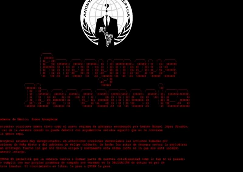Conapred Anonymus Hackean página de Conapred; denuncian a gobierno de AMLO