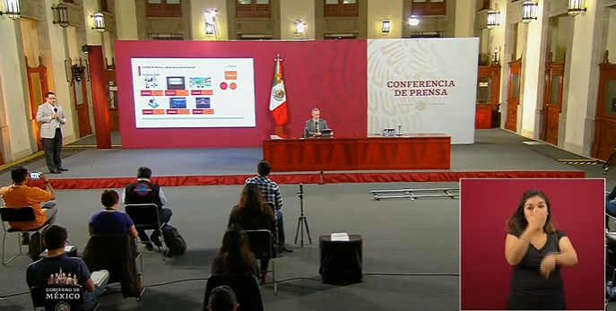 Conferencia de prensa vespertina México sobrepasa los 150 mil casos por coronavirus