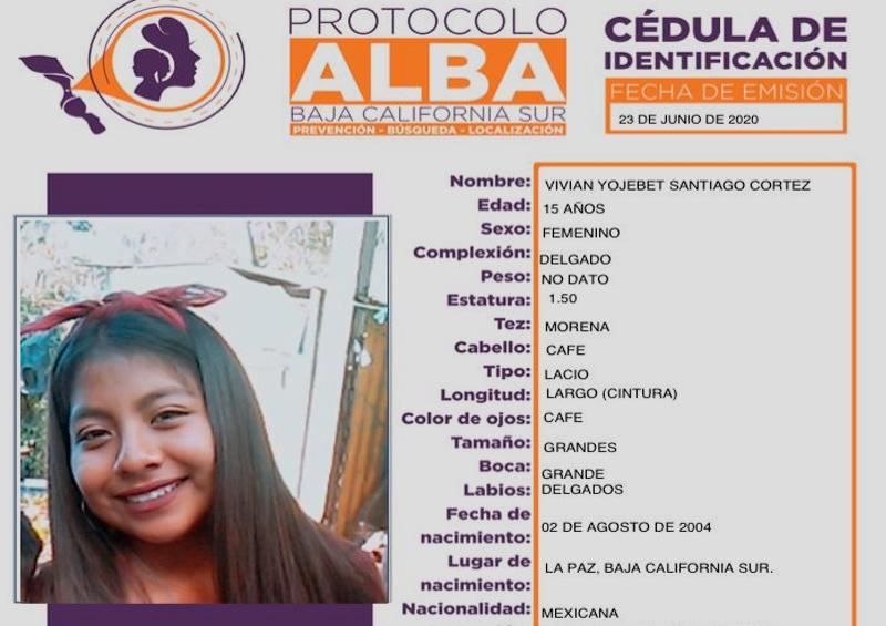 Vivian Santiago Solicitan ayuda para encontrar a Vivian de 15 años en La Paz