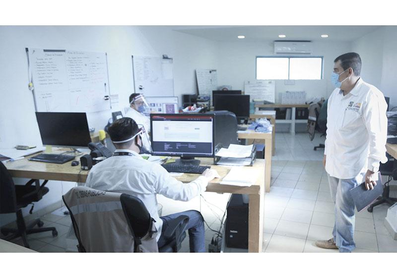 Cuentan las oficinas de Obras Públicas con puntos de sanitización Cuentan las oficinas de Obras Públicas con puntos de sanitización