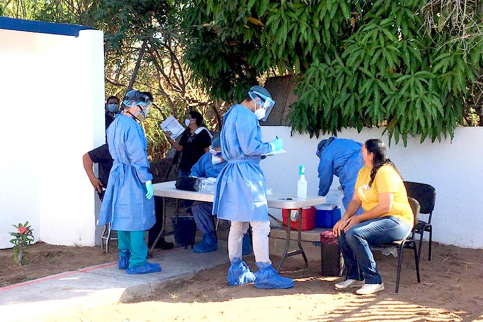 Desarrollan jornada de pruebas Covid en Puerto López Mateos Desarrollan jornada de pruebas Covid en Puerto López Mateos