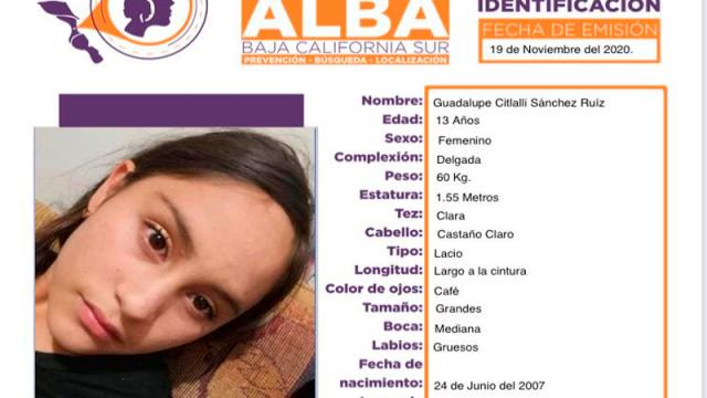 Se activa Protocolo Alba por la desaparición de una adolecente en la ciudad de La Paz desaparición de una adolecente