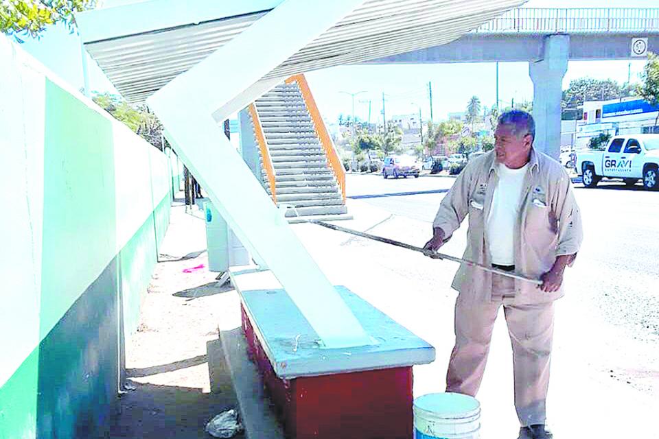 Rehabilitan paradas de autobuses Rehabilitan paradas de autobuses