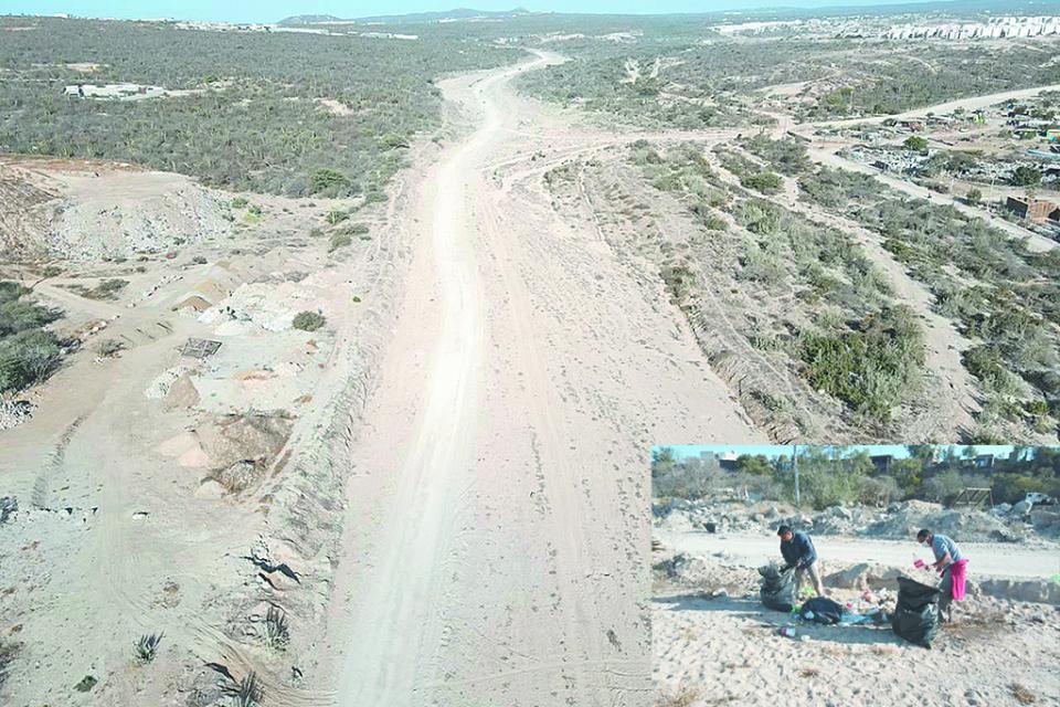 Continúan limpieza de arroyos en Los Cabos Continúan limpieza de arroyos en Los Cabos