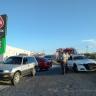 Chocan de frente dos vehículos frente al fraccionamiento Costa Dorada Accidente vehicular frente a Costa Dorada